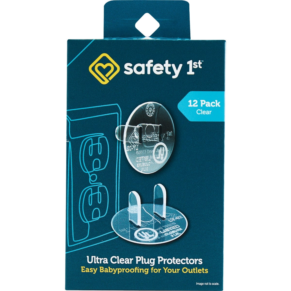 Safety 1st 1711 Clear Outlet Plugs 12 Count - Type B