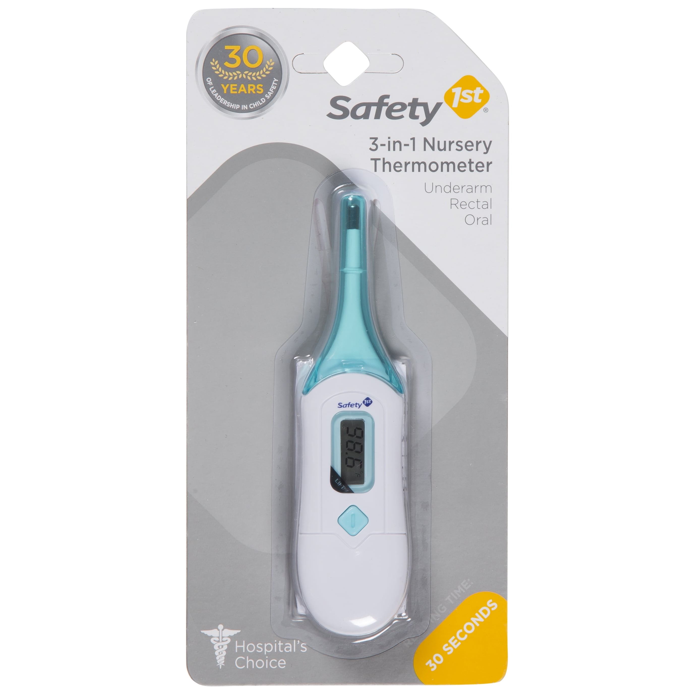 Safety 1st 3-in-1 Nursery Thermometer, Arctic