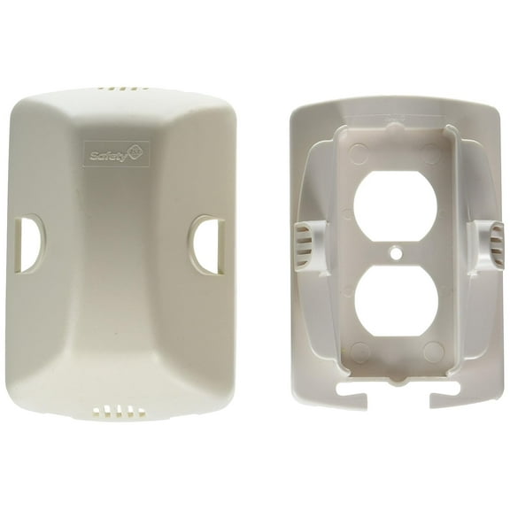 Safety 1st Outlet Cover With Cord Shortener 48308 - Plug-In Childproofing Safety Outlet Cover