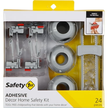 Safety 1st Adhesive Décor Home Safety Kit (24pc), Grey
