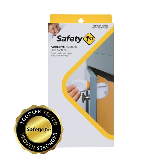 Safety 1st Adhesive Lock System 8 Locks And 2 Keys, White