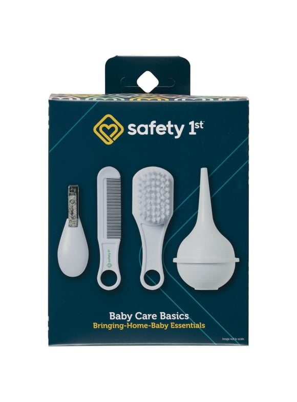 (2 Pack) Safety 1st Baby Care Basics 4 Piece Infant Essentials Set, White