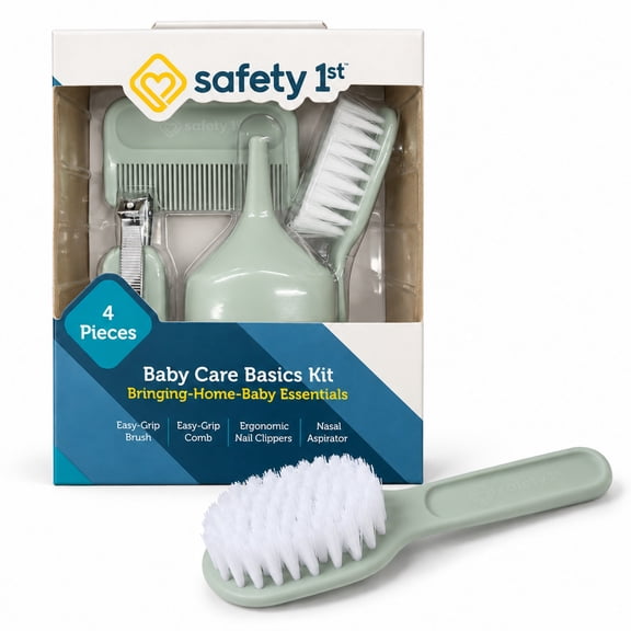 Safety 1st Baby Care Basics New Baby Care Kit, 4 Piece, Soothing Sage
