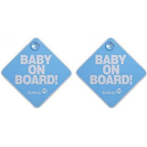 Safety 1st "Baby On Board" Sign - 2 Count - Color: Blue