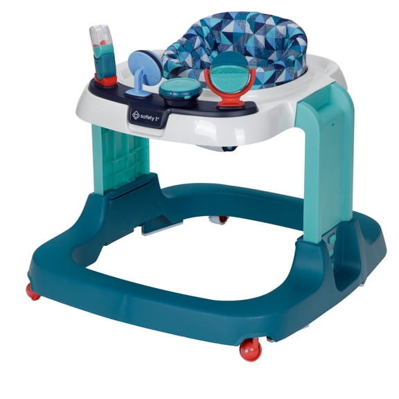 Safety 1st Ready, Set, Walk! DX Developmental Baby Walker with Wheels, Kinsale Blue