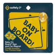Safety 1st Baby on Board Automotive Sign and Magnet, Yellow
