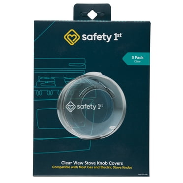 Safety 1st Clear View Stove Knob Covers (5 Pack), Clear, Toddler