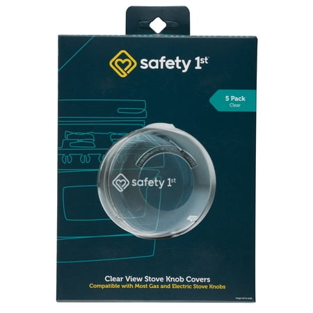Safety 1st Clear View Safety Stove Knob Covers (5 pack), Clear, Toddler