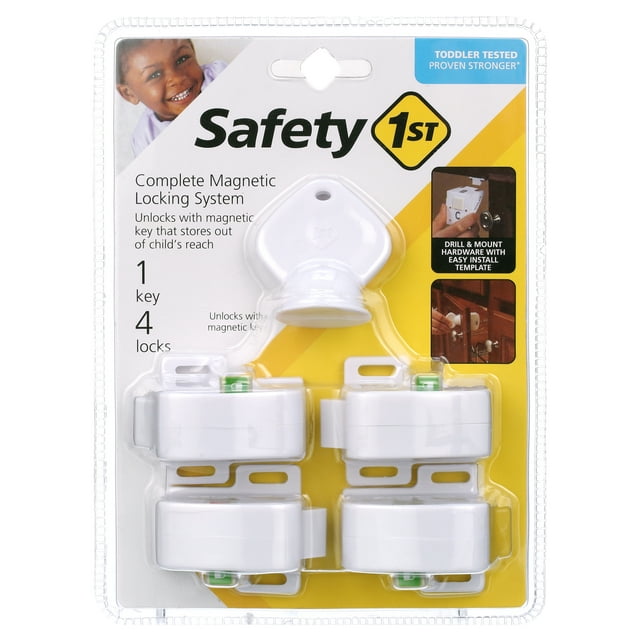 Safety 1st Complete Magnetic Locking System (4 locks, 1 key)