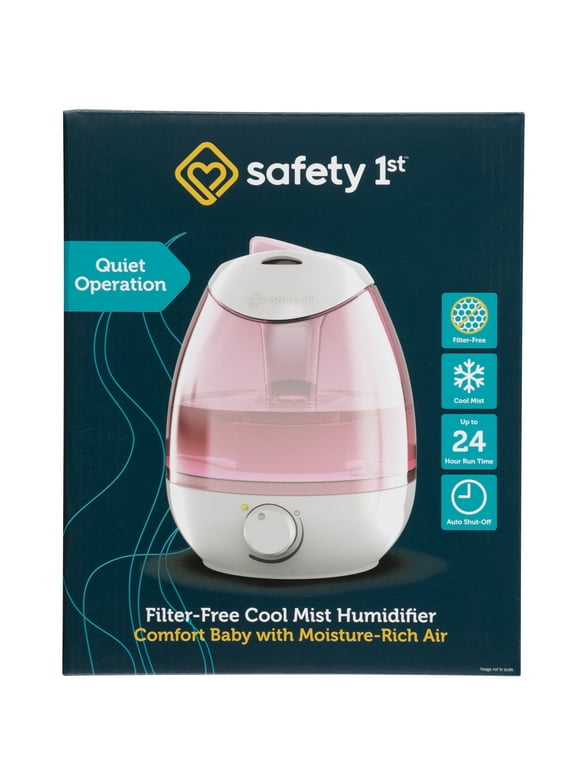 Safety 1st Filter Free Cool Mist Humidifier, Pink