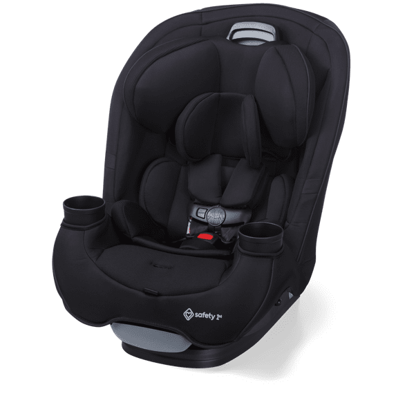 Safety 1st Grow and Go All-in-One Slim Convertible Car Seat Rear Facing, (5-40 lbs), Forward Facing (30–65 lbs), High Back Booster Seat (40-100 lbs.), Black Jasper