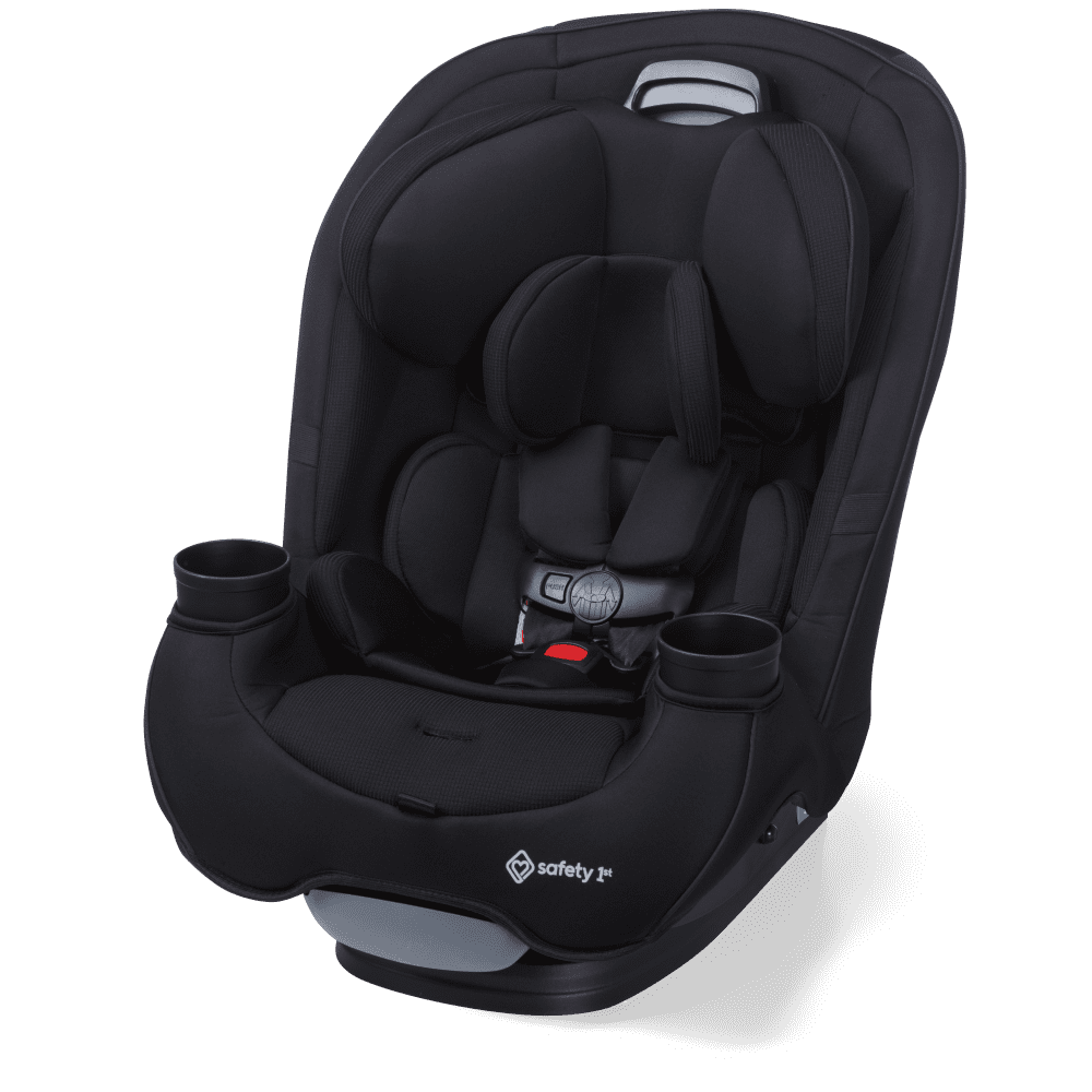 Safety 1st Grow and Go All-in-One Slim Convertible Car Seat Rear Facing, (5-40 lbs), Forward Facing (30–65 lbs), High Back Booster Seat (40-100 lbs.), Black Jasper
