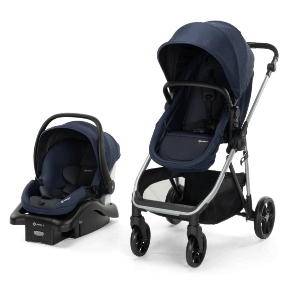Safety 1st Grow and Go Sprint 6-in-1 Modular Travel System Featuring onBoard FLX Infant Car Seat, Blue Marine