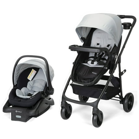 Safety 1st Grow and Go Sprint Modular Travel System Stroller with Rear-Facing Infant Car Seat, Whisper Grey, Toddler, Unisex