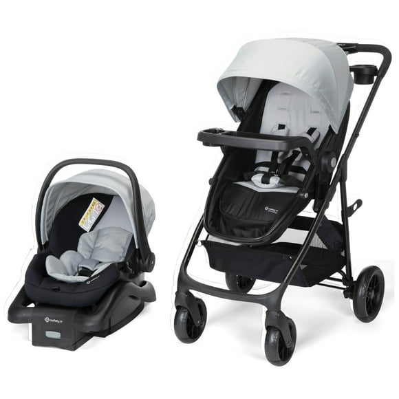 Safety 1st Grow and Go Sprint Modular Travel System Stroller with Rear-Facing Infant Car Seat, Whisper Grey, Toddler, Unisex