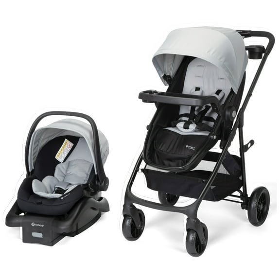 Safety 1st Grow and Go Sprint Modular Travel System Stroller with Rear-Facing Infant Car Seat, Whisper Grey, Toddler, Unisex