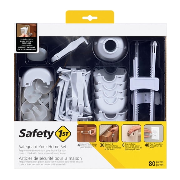 Safety 1st Home Safeguarding and Childproofing Set (80 Pcs), White C24