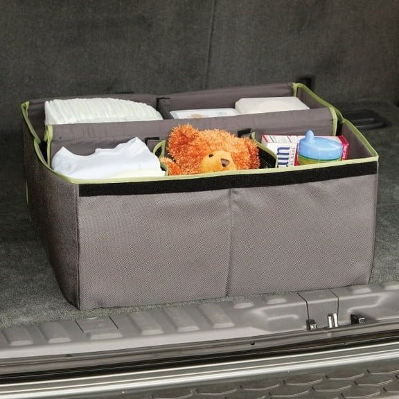 Safety 1st Just-in-Case Storage Station, Extra storage for diapers, clothes and more!, Grey, Infant