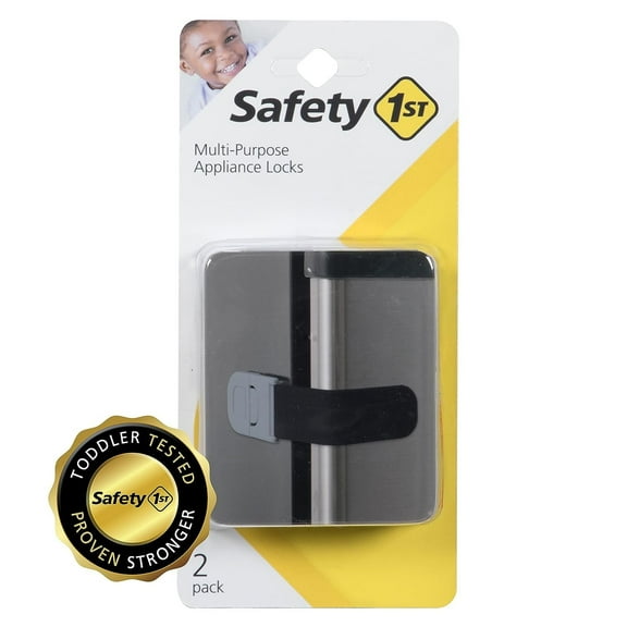 Safety 1st Multi-Purpose Appliance Lock Decor - Adjustable Safety Appliance Lock - 2 Count