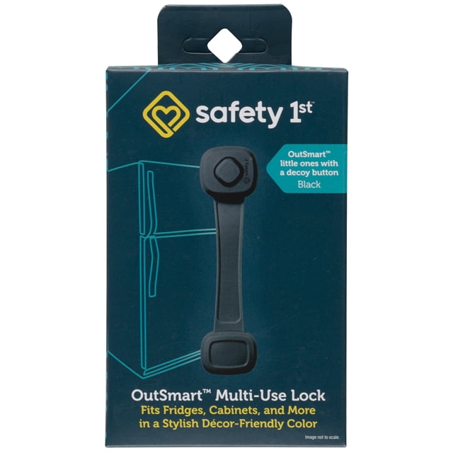Safety 1st OutSmart Multi-Use Lock, Black, Toddler - Walmart Business ...