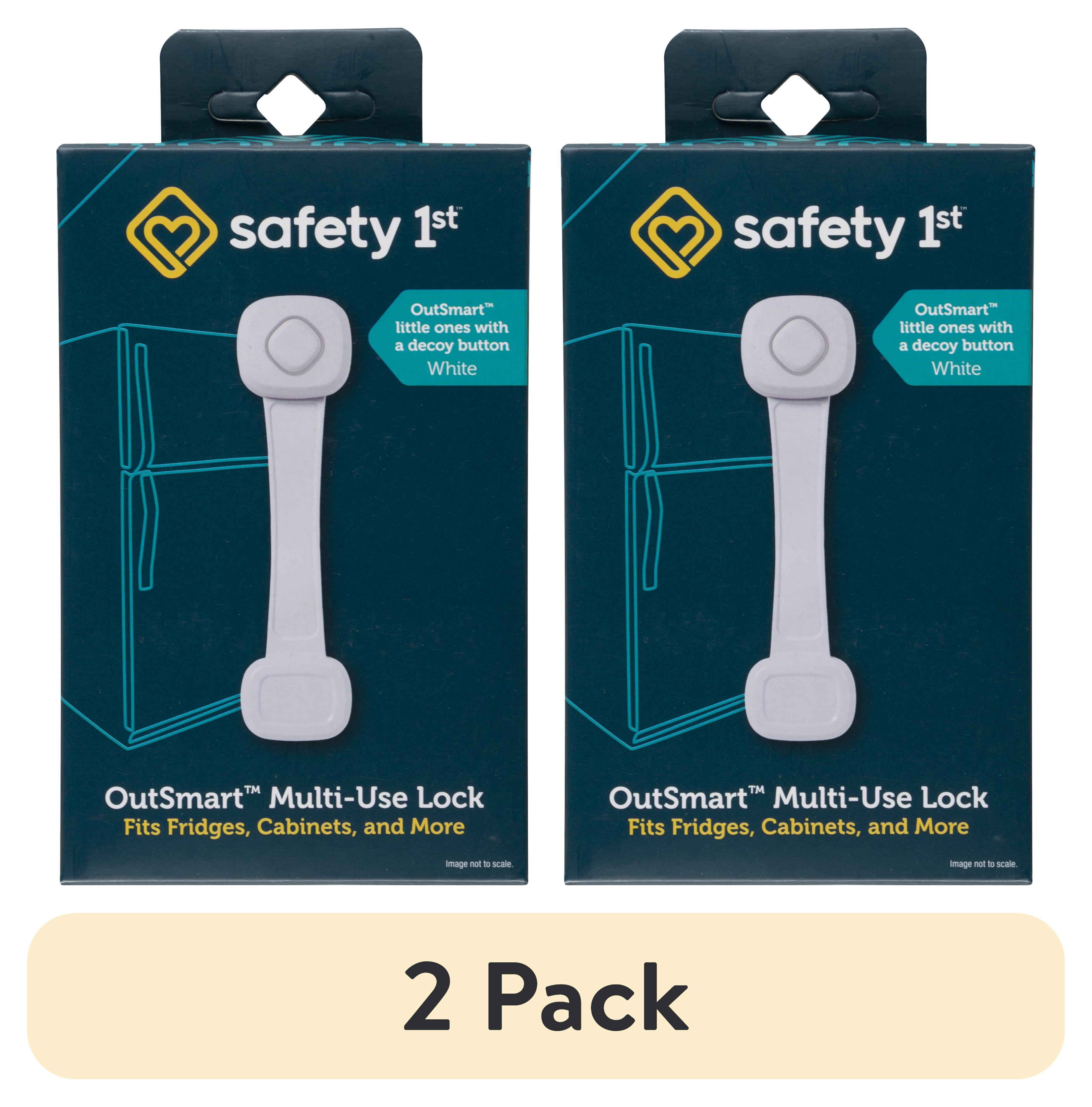(2 pack) Safety 1st Outsmart Multi Use Lock, White, Toddler