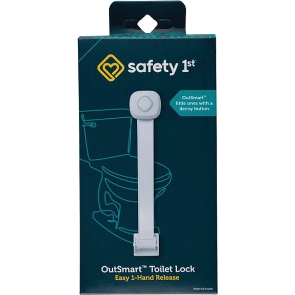 Safety 1st Outsmart Toilet Lock, Two Pack, White