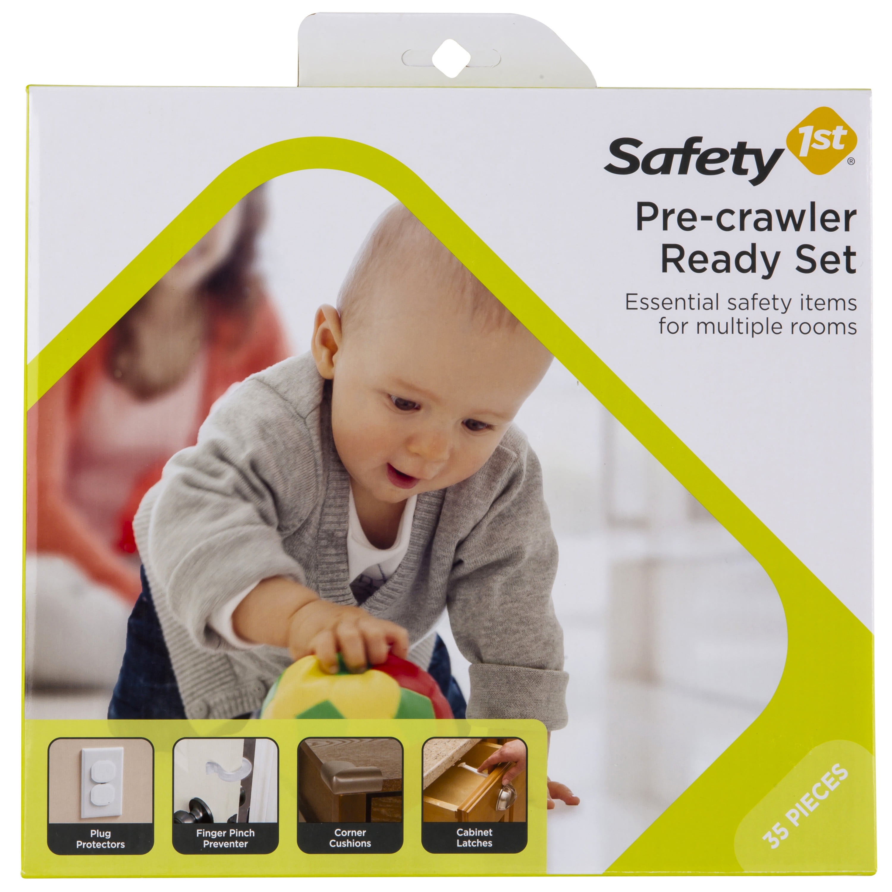 Safety 1st Pre-Crawler Safety Lock Kit for Babyproofing, White, 35