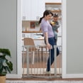 thumbnail interactive-video image 1 of Safety 1st Pressure Mounted Baby Gates for Doorways, SecureTech® No-Drill, With Door, 29-38", Gray, 1 of 11