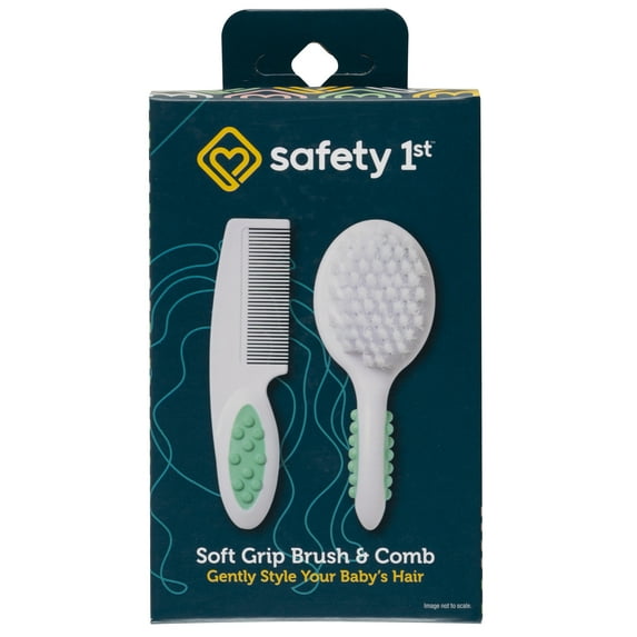 Safety 1st Soft Grip Brush & Comb, Artic Blue
