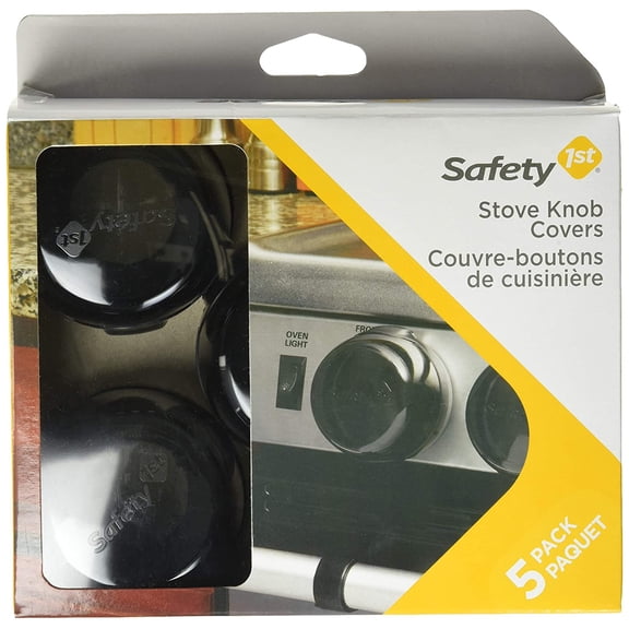 Safety 1st Stove Knob Covers for Babyproofing, Clear, 5 Piece