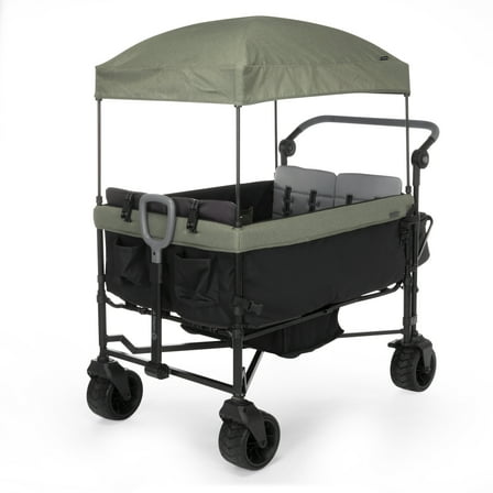 Safety 1st Summit Sprint Quad Wagon Stroller, Olive Haze, Toddler, Unisex