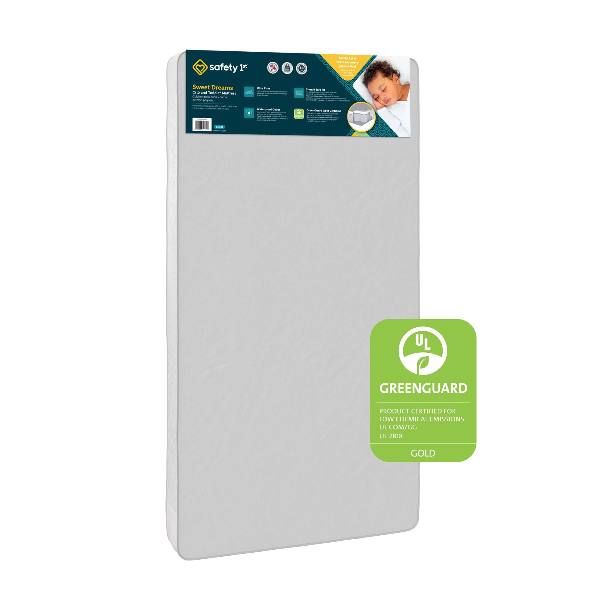 Safety 1st Sweet Dreams Standard Firm Baby Crib Toddler Bed Mattress