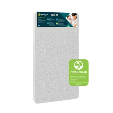 Safety 1st Sweet Dreams Baby & Toddler Mattress, White/Gray Polka Dot