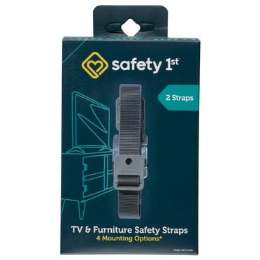 Safety 1st TV & Furniture Safety Straps, Black, Toddler