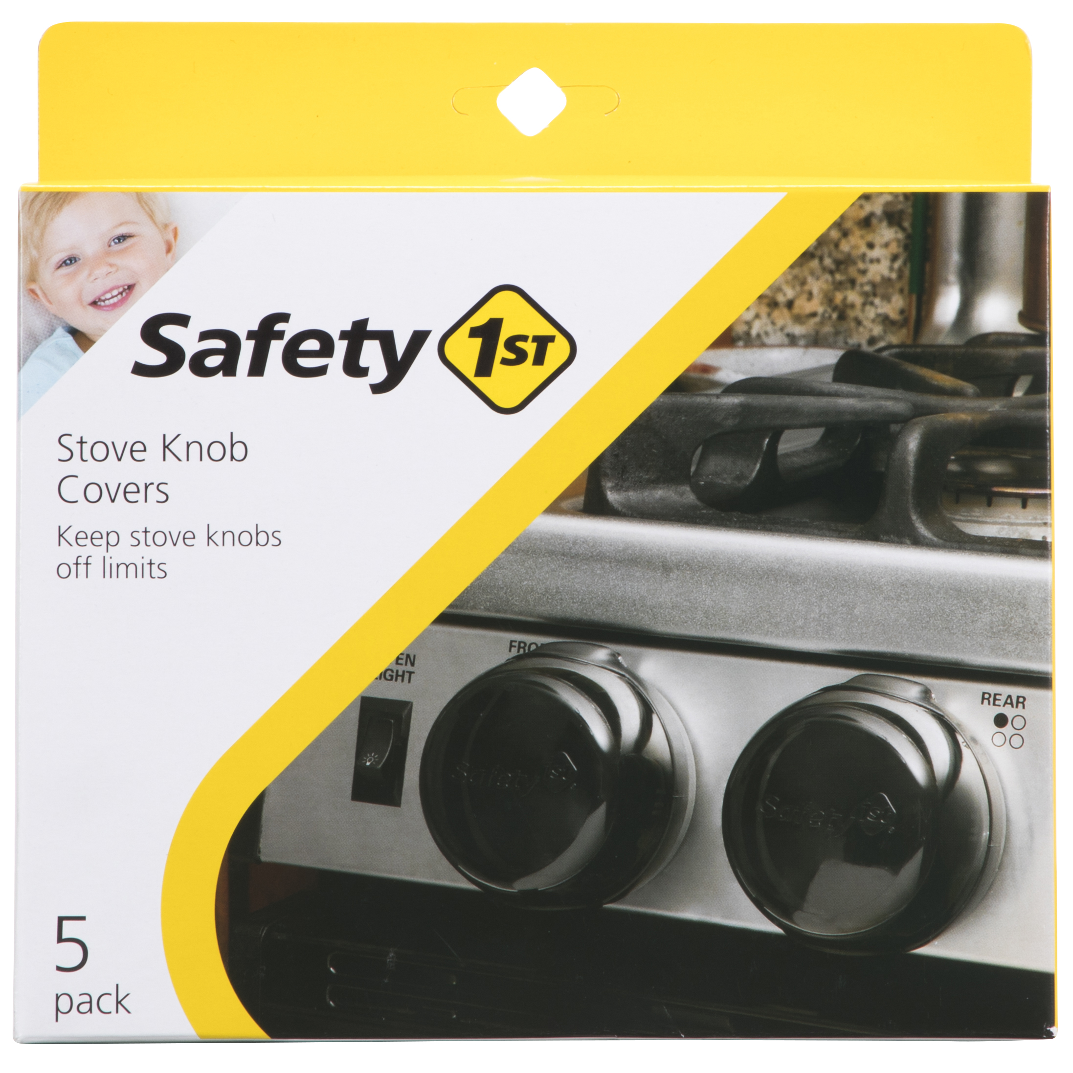 Safety 1st Universal Design Stove Knob Covers, Black - image 1 of 4