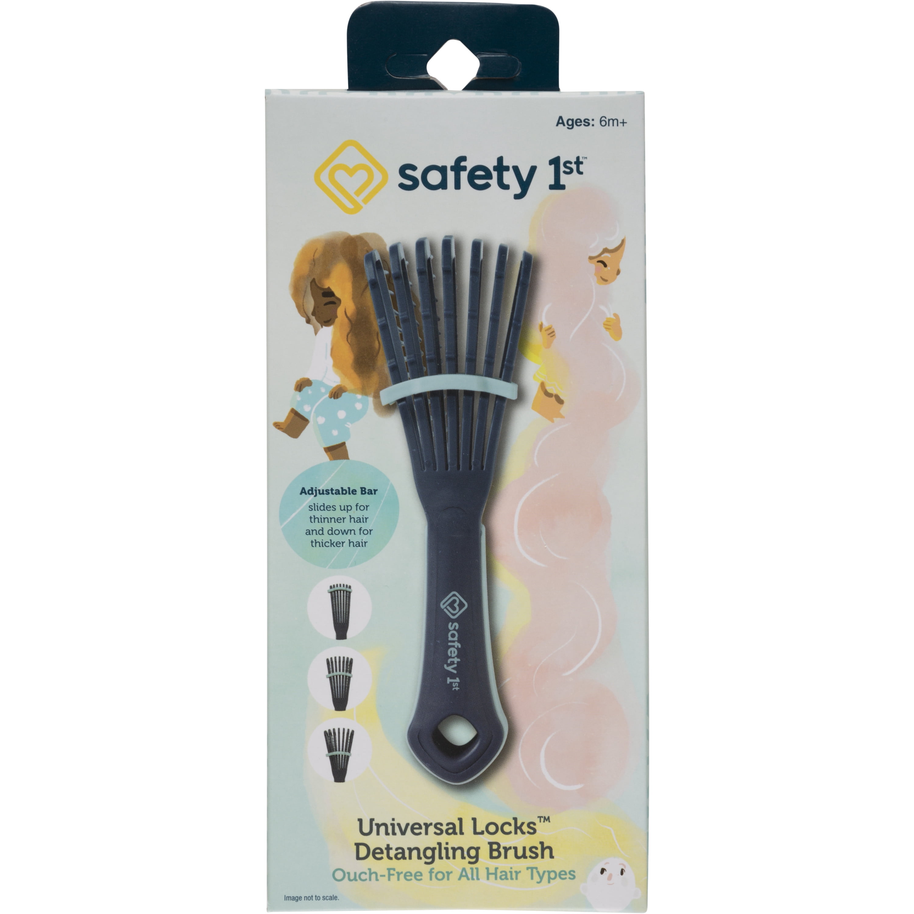 Safety 1st Universal Locks Detangling Brush, Blue