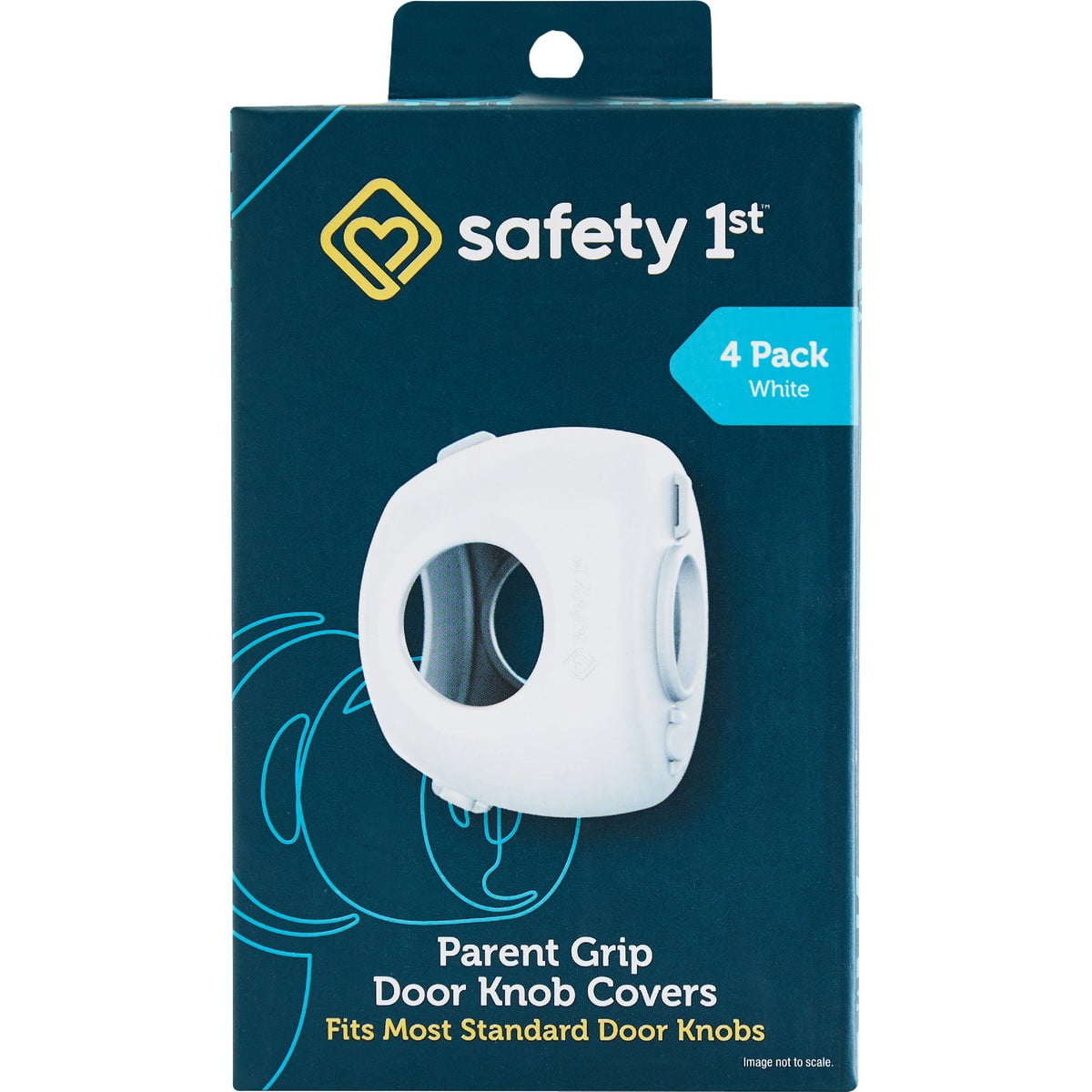 Safety 1st White Plastic Door Knob Covers 4 pk6 — Residential Use, Standard Application