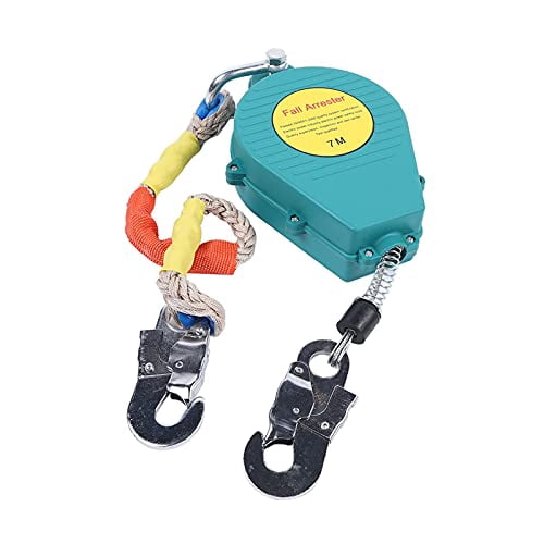 Safety Anti-Falling Device, 23Ft 330Lbs 7M Self Retracting Lifeline ...