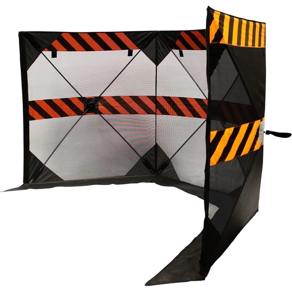 Safety Barricade with Carrying Case - 123in.W x 46in.H, Model# GNE-1210$$Safety & Emergency