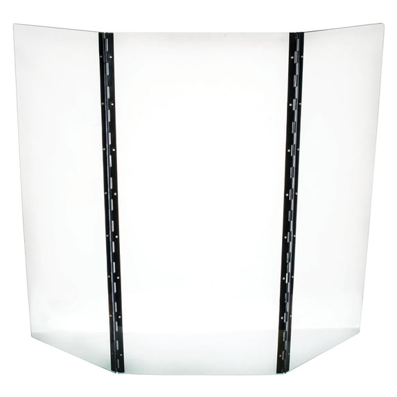 Safety Barrier, 3 Panels - 24" Height - Durable, 4mm Thick Polycarbonate - Adjustable Panels - Optimal Visual Clarity - Provides Added Barrier of Protection - Eisco Labs
