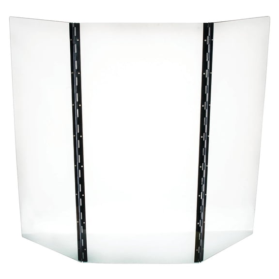 Safety Barrier, 3 Panels - 24" Height - Durable, 4mm Thick Polycarbonate - Adjustable Panels - Optimal Visual Clarity - Provides Added Barrier of Protection - Eisco Labs