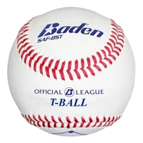 Baden SAF-BST Official League T-Ball Safety Baseball | Sponge Rubber Center | Youth & Practice (One Dozen)
