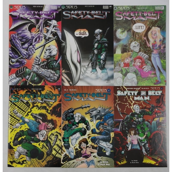 Safety-Belt Man #1-6 VF/NM complete series Dark One ; Sirius