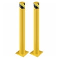 thumbnail image 1 of Safety Bollard - 42 Inch Steel Post, 4.5" Diameter, Yellow Protective Bollards with Anchor Bolts - Traffic & Parking Lot Protection, 1 of 7