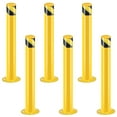 thumbnail image 1 of Safety Bollard Post, 36'' Height Steel Bollards 3'' Pipe Diameter Parking Post Barrier with Reflecitive Tape Steel Pipe Bollard Bolt Down Bollards for Crowd Control(6 PCS), 1 of 6