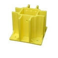 thumbnail image 1 of Safety Boot Yellow OSHA Compliant Guardrail Base with Toeboard Slots Case of 12, 1 of 7