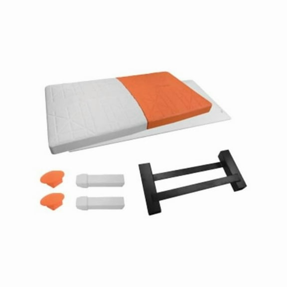 Safety Breakaway Double First Base, White & Orange - Set of 3