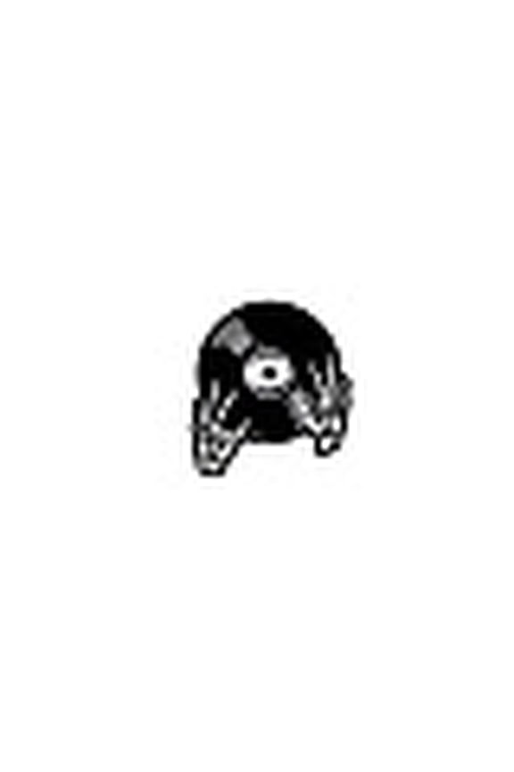 Safety Brooch Pin Alloy Enamel Badge for Suit 32x30mm Shirt Collar Record Skull