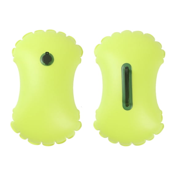 Safety Buoy Dry Bag Storage Type Double Air Bag Back Float Boat Throwable Flotation Device High Buoyancy Boat Throw Cushion with Strap Water Proof Throwable Flotation Device for Boating Swimming Boat