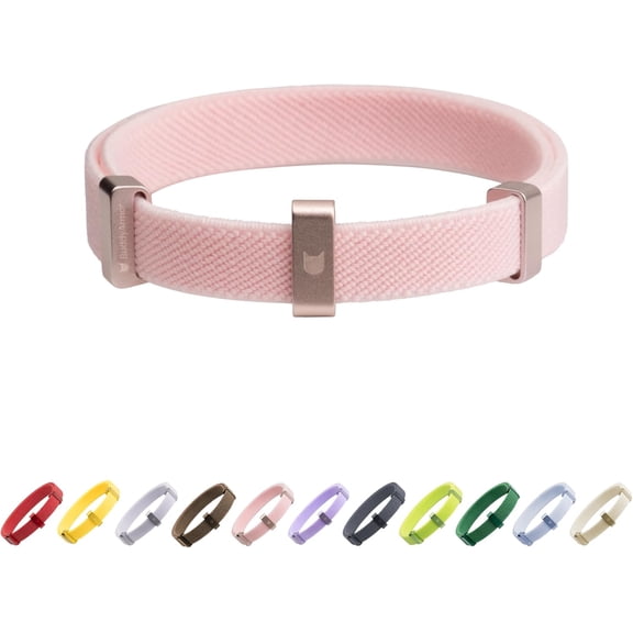 Safety Cat Collar - U.S. IDA Gold Awarding Design, Stretch Elastic Quick Release, Non Breakaway Light Weight for Kitten, Neck t 5.9'-11.8' All Small Lar Cat,S(Blush Pink)